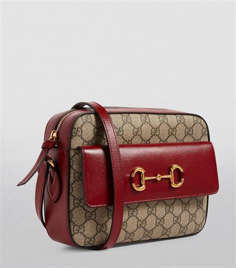 gucci 1955 horsebit leather shoulder bag black|gucci horsebit 1955 crossbody bag.